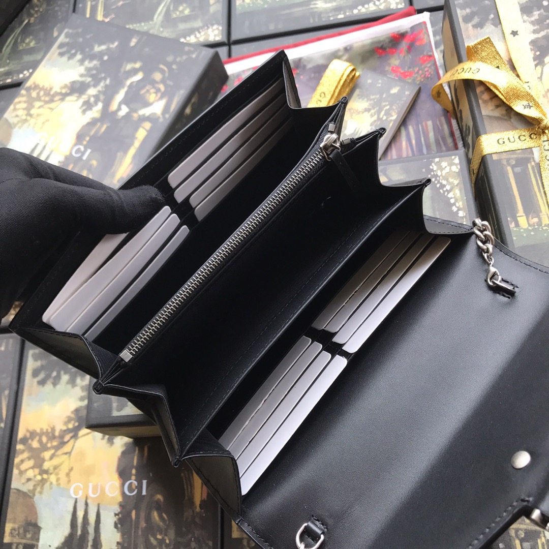401231 Dionysus GG Supreme chain wallet, GUCCI Chain Wallets for Women