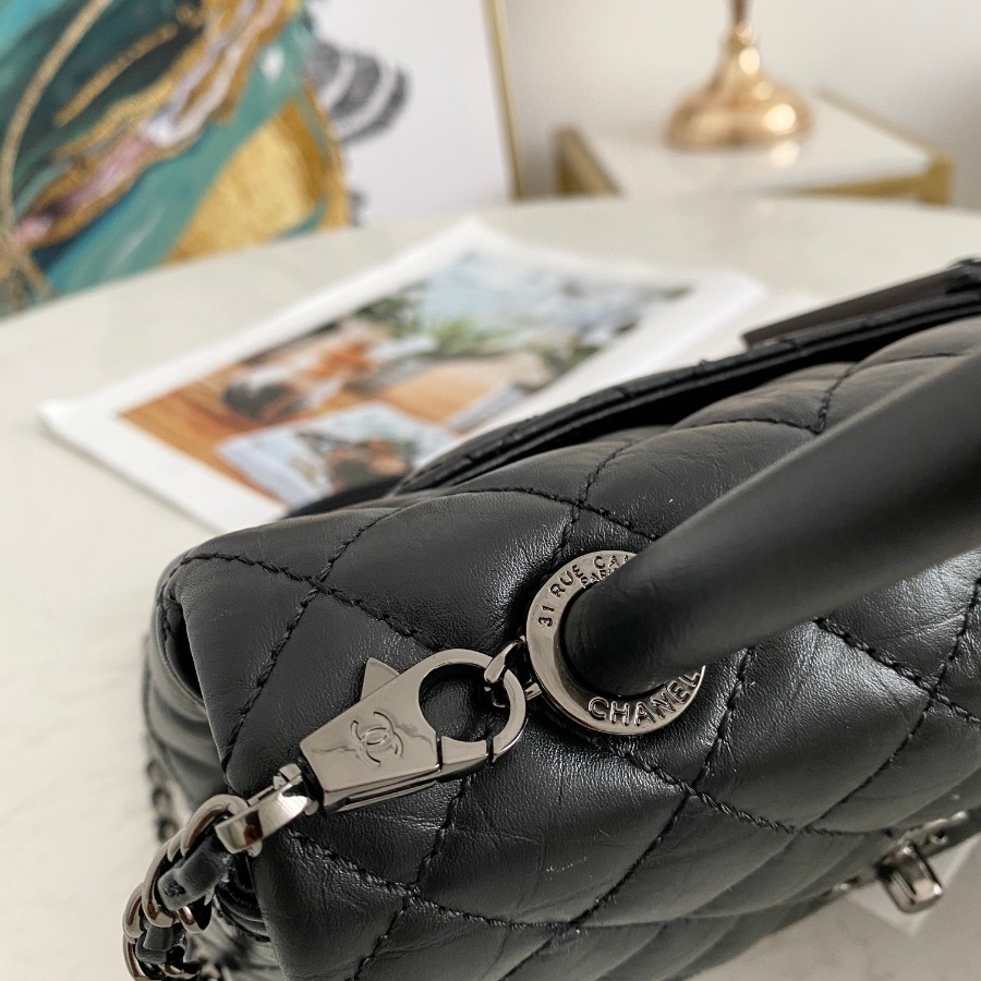 Small Flap Bag with Top Handle, CHANEL Handbags