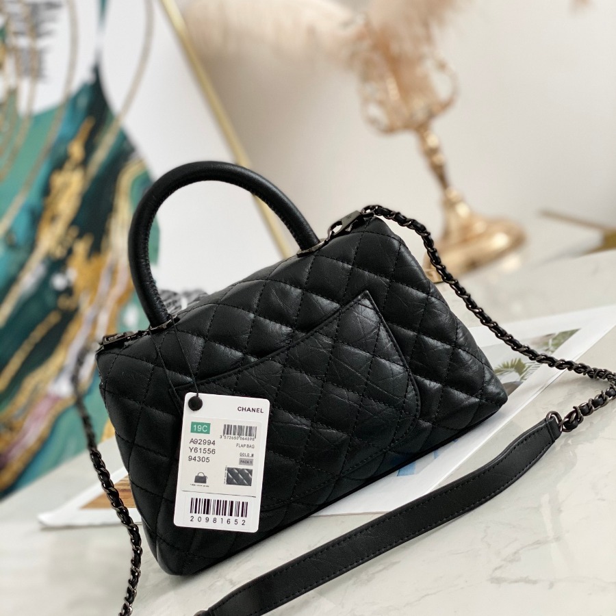 Small Flap Bag with Top Handle, CHANEL Handbags