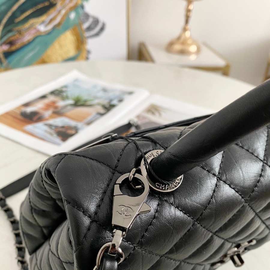 Flap Bag with Top Handle, CHANEL Handbags