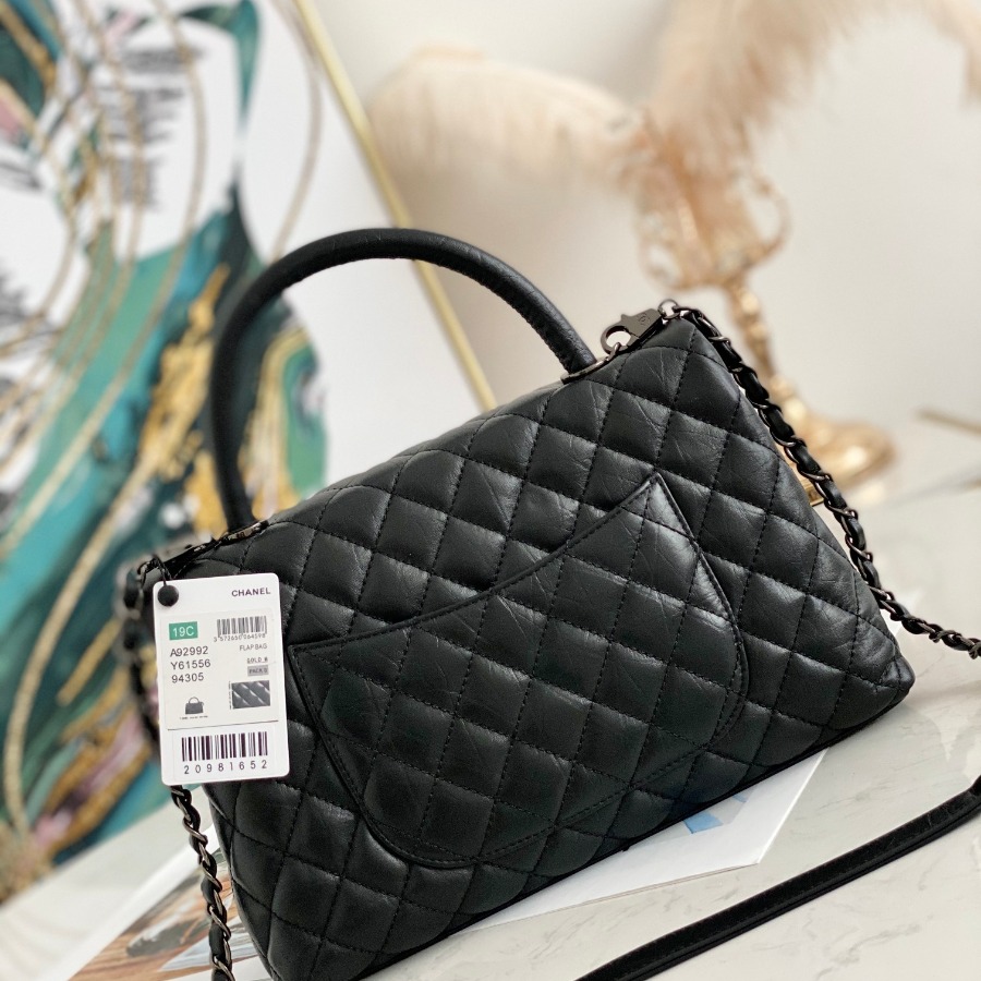 Flap Bag with Top Handle, CHANEL Handbags