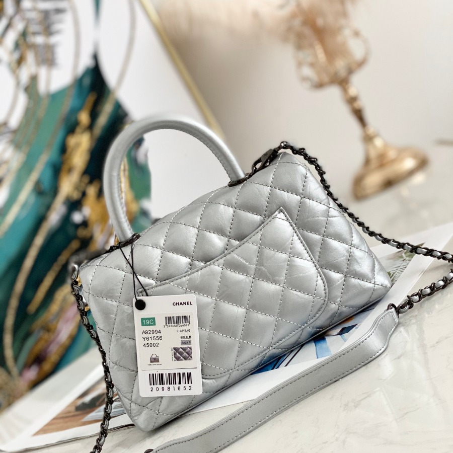 Small Flap Bag with Top Handle, CHANEL Handbags