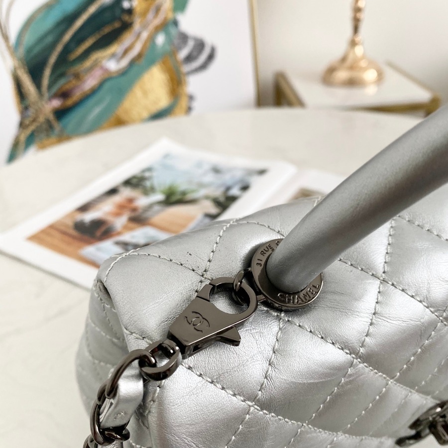 Flap Bag with Top Handle, CHANEL Handbags