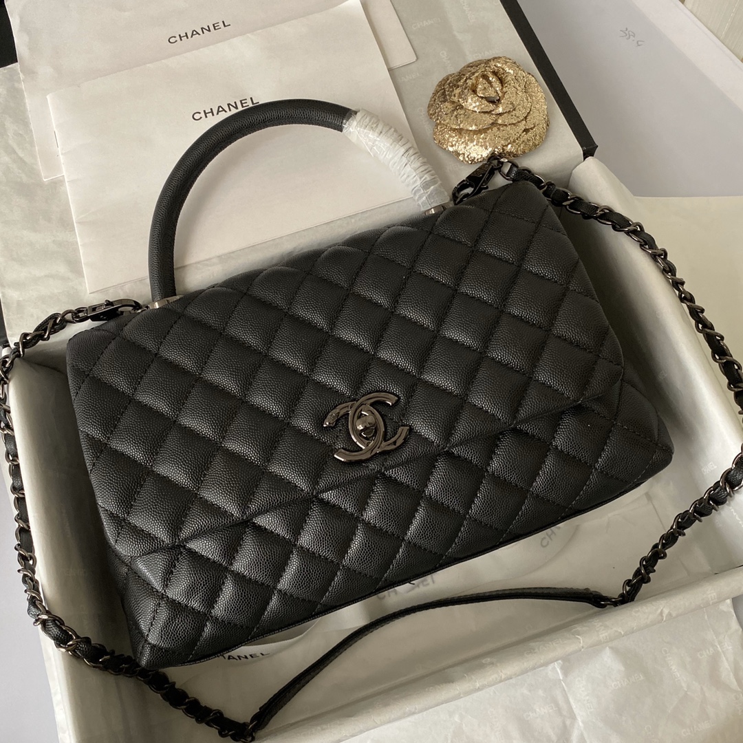 Flap Bag with Top Handle, CHANEL Handbags