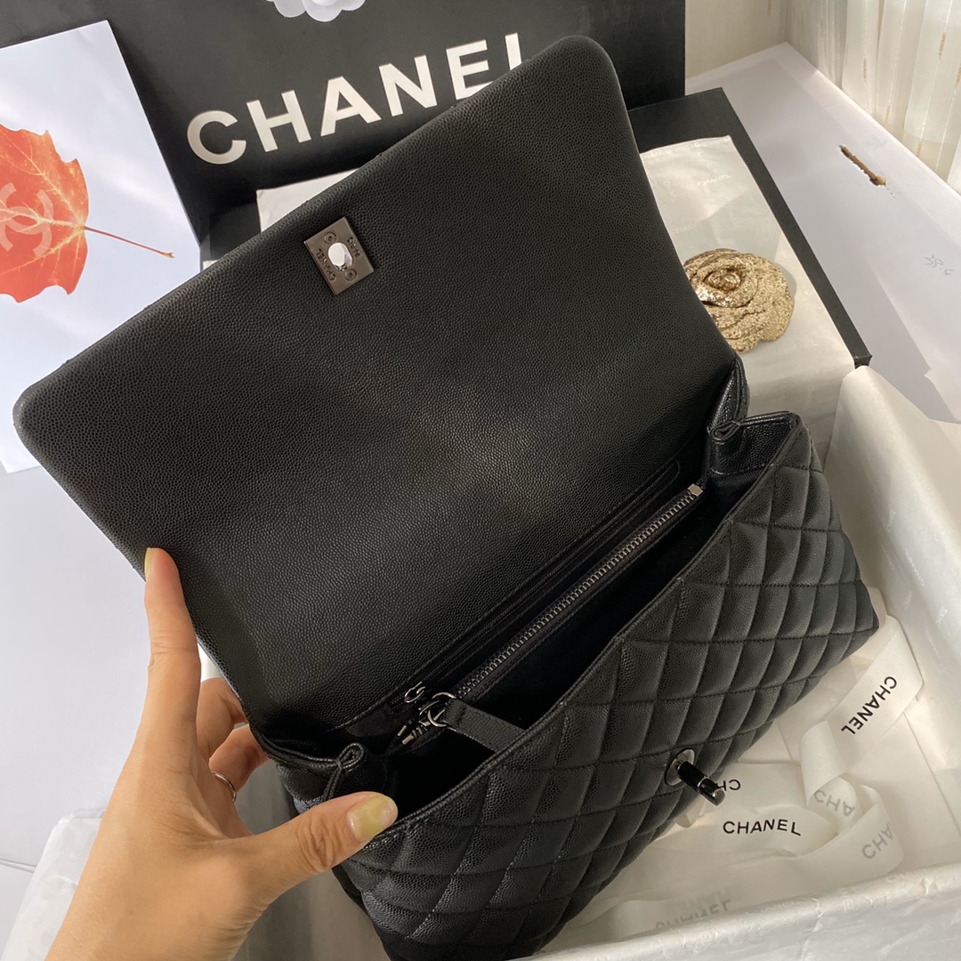 Flap Bag with Top Handle, CHANEL Handbags