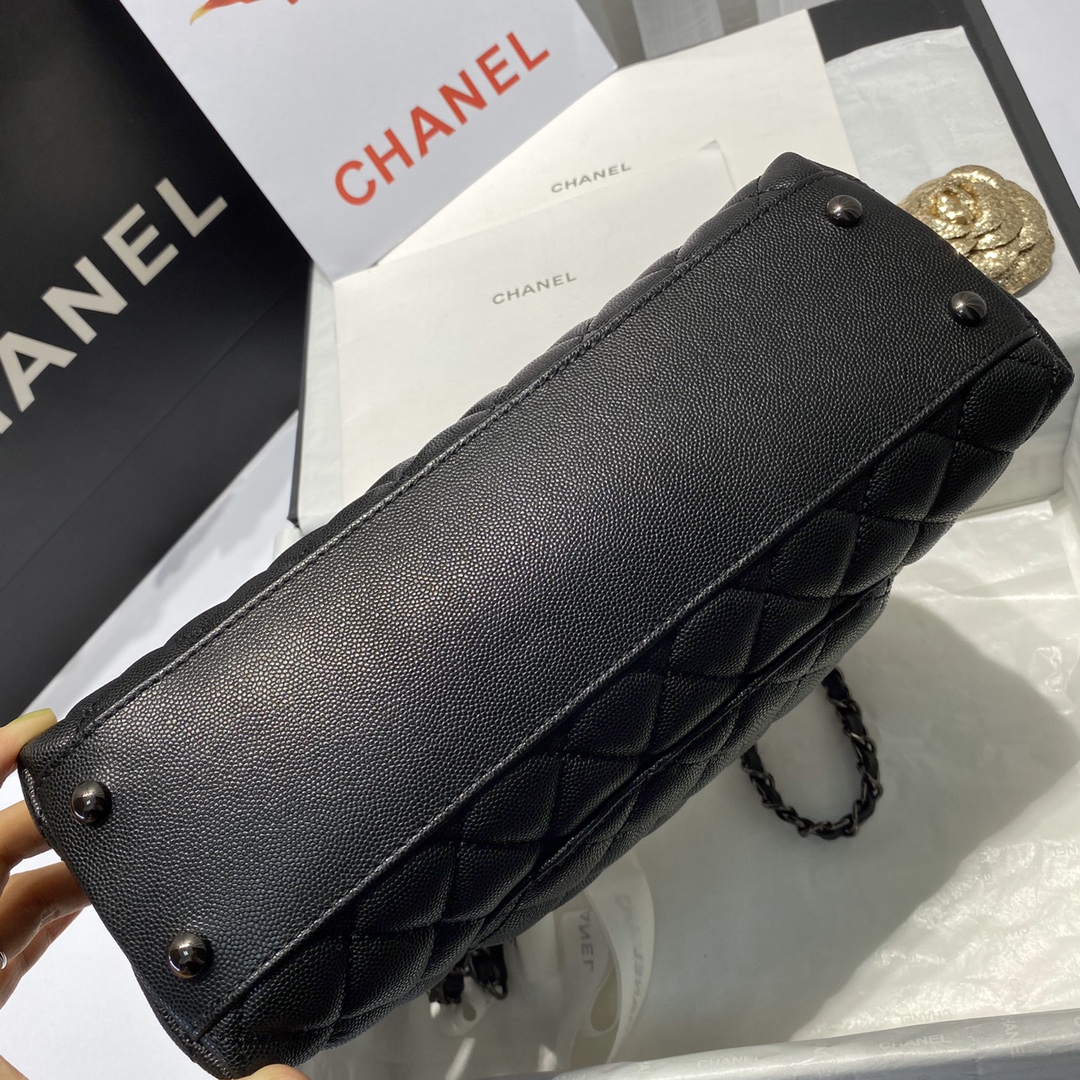 Flap Bag with Top Handle, CHANEL Handbags