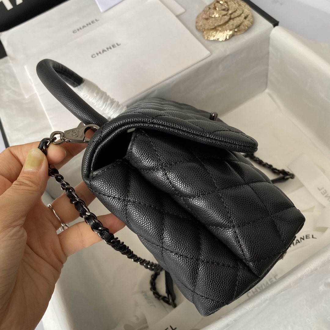 Small Flap Bag with Top Handle, CHANEL Handbags