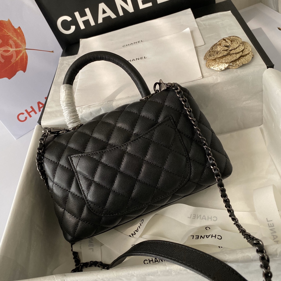 Small Flap Bag with Top Handle, CHANEL Handbags