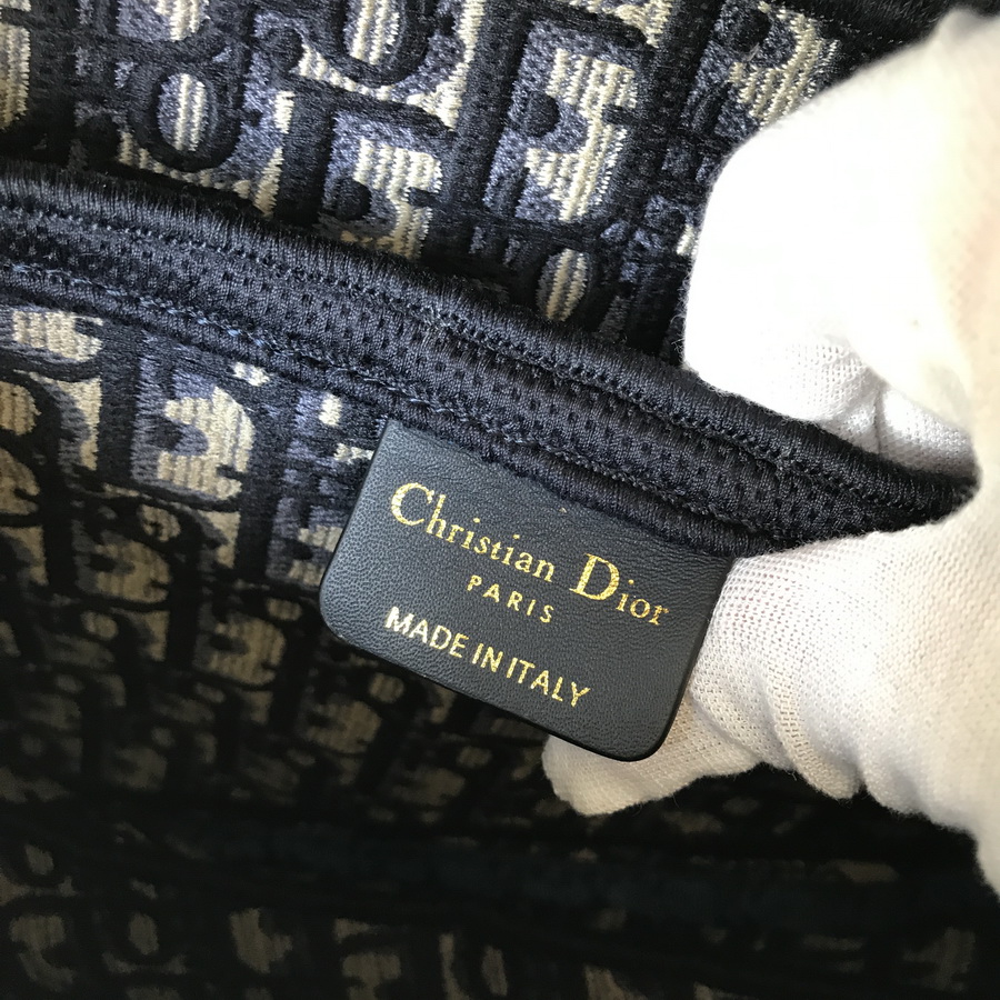 BLUE SADDLE ORIGINAL DIOR OBLIQUE EMBROIDERED CANVAS BAG, DIOR SHOULDER BAG