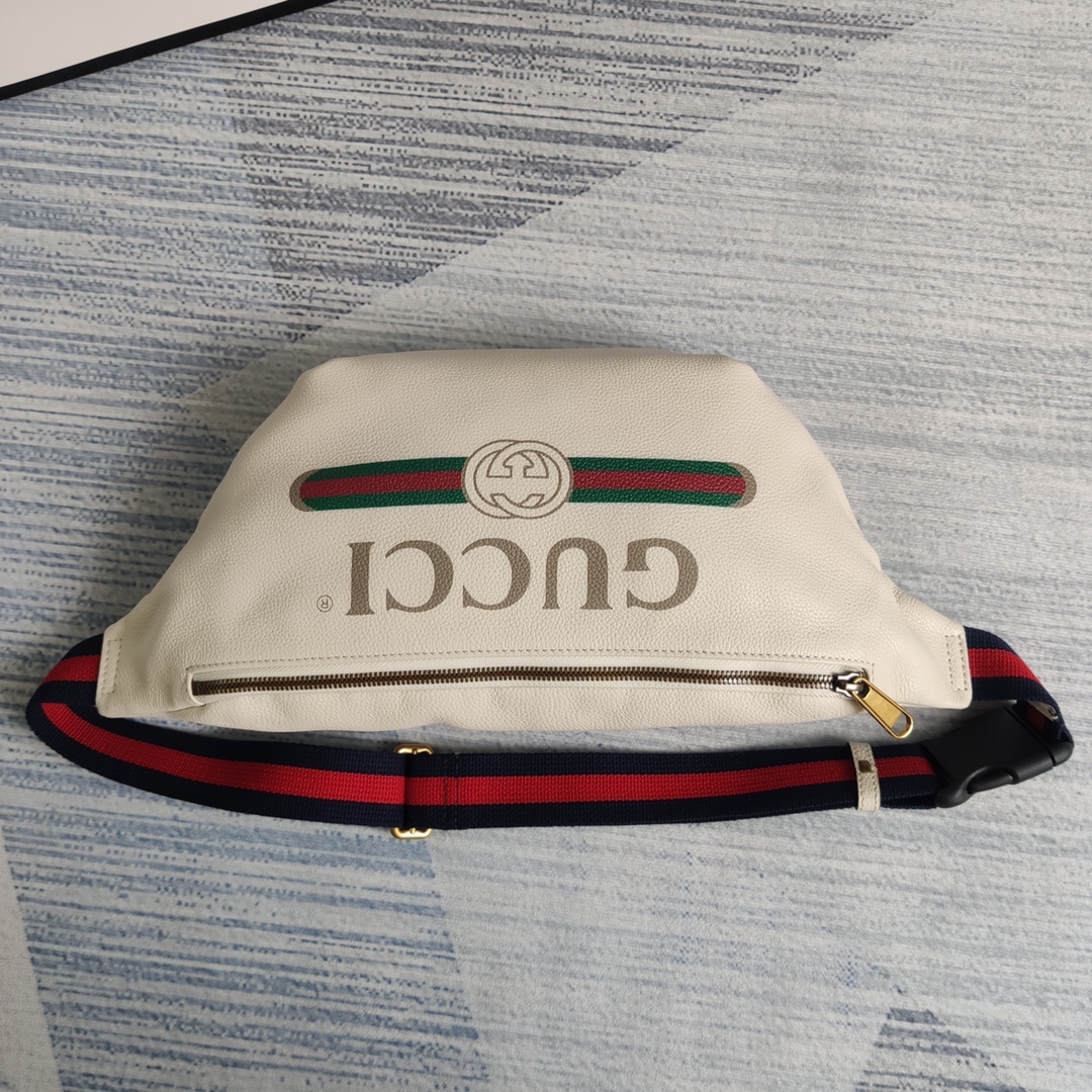 GUCCI Gucci Print leather belt bag, 493869 