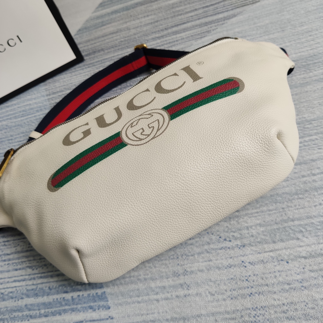 GUCCI Gucci Print leather belt bag, 493869 