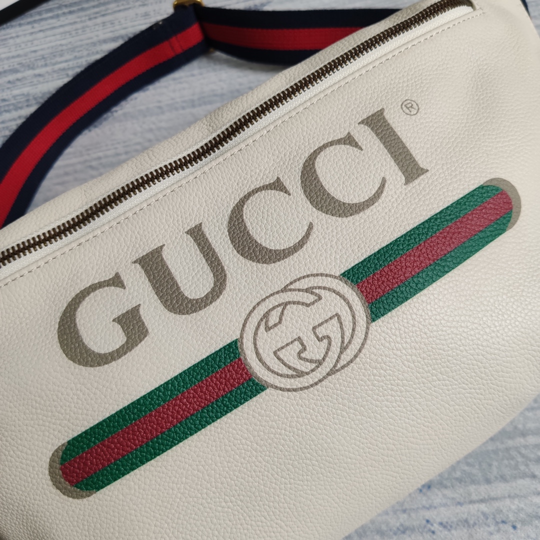 GUCCI Gucci Print leather belt bag, 493869 