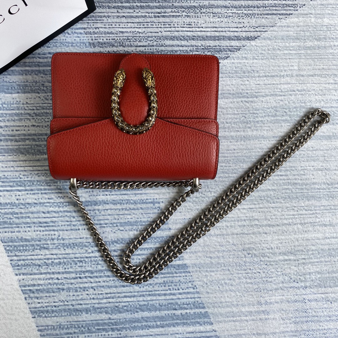 421970, Dionysus leather mini bag, GUCCI Chain Bags for Women