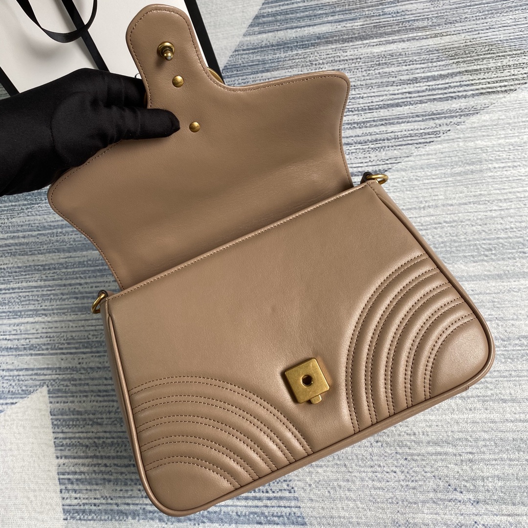 498110 GG Marmont small top handle bag, GUCCI Top Handle Bags for Women