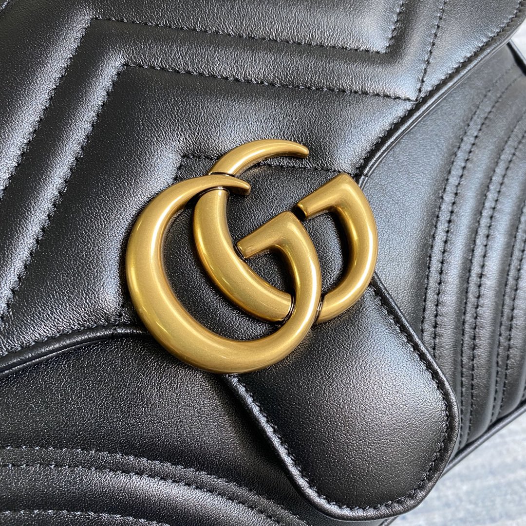 498110 GG Marmont small top handle bag, GUCCI Top Handle Bags for Women