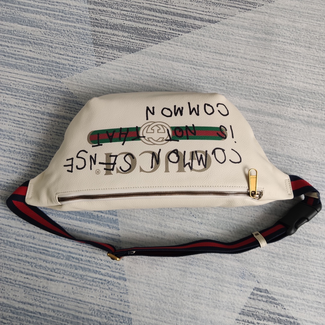 GUCCI Gucci Print leather belt bag, 493869 