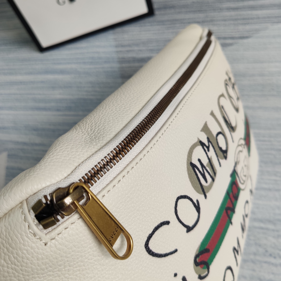 GUCCI Gucci Print leather belt bag, 493869 