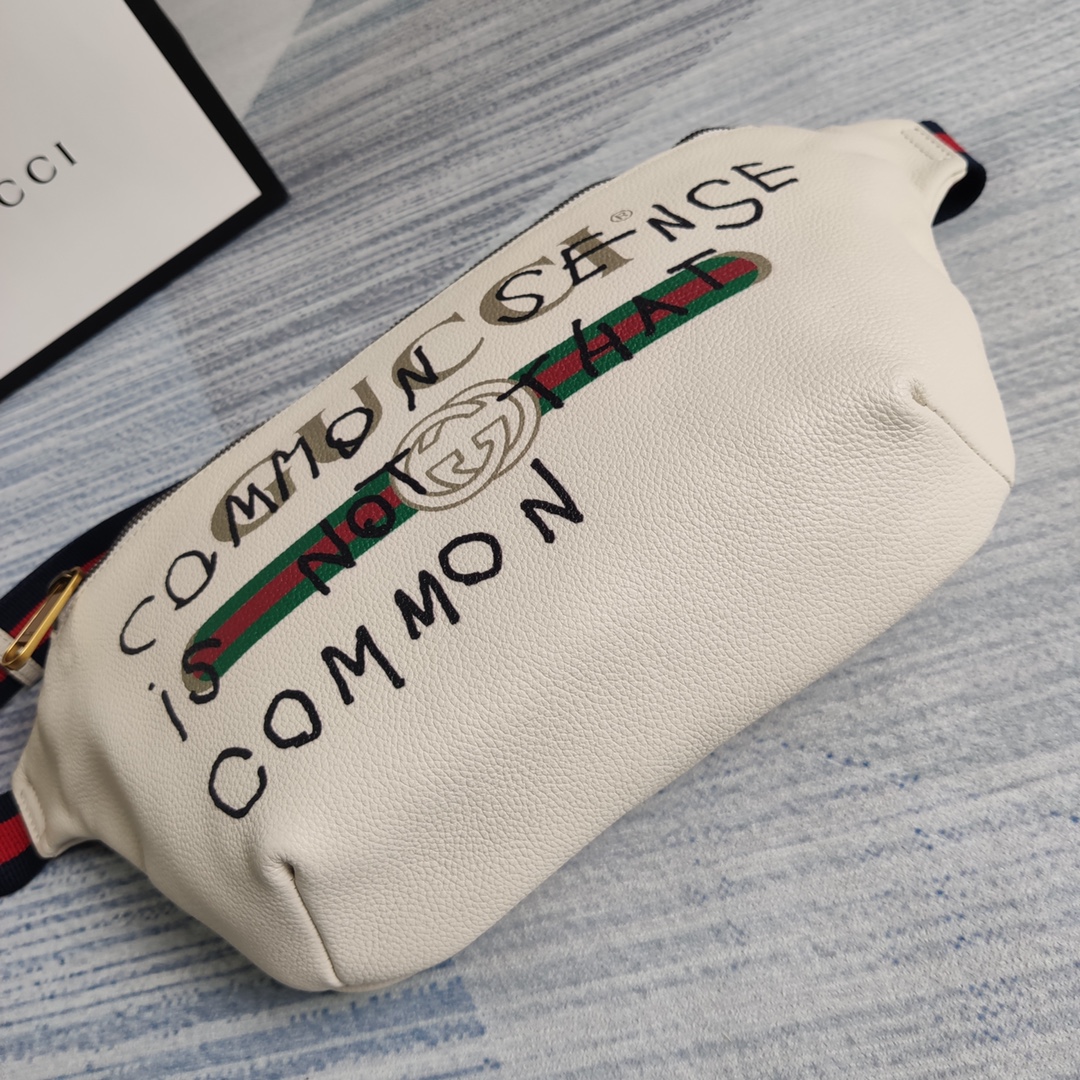 GUCCI Gucci Print leather belt bag, 493869 