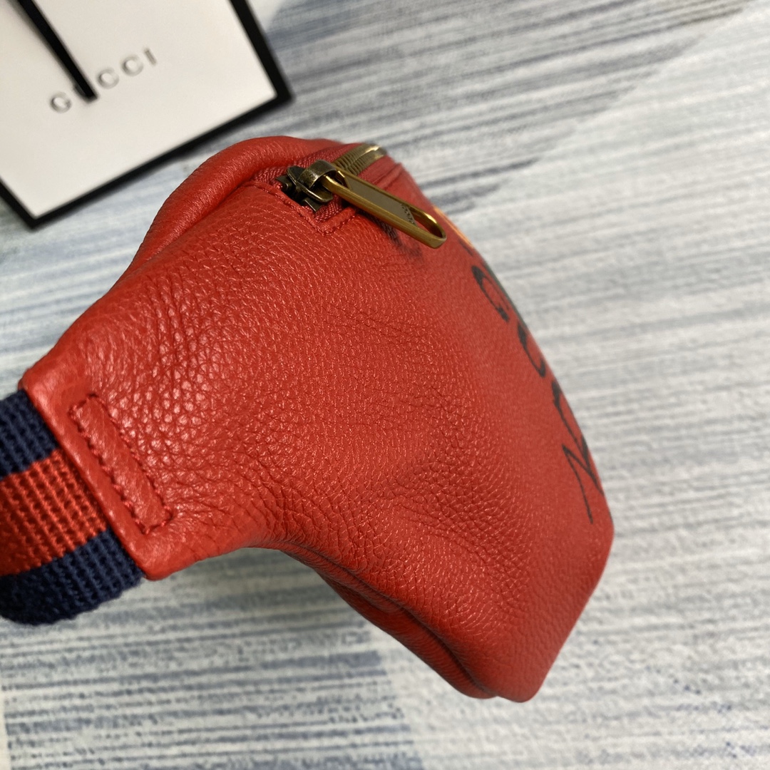 GUCCI Gucci Print leather belt bag, 493869 