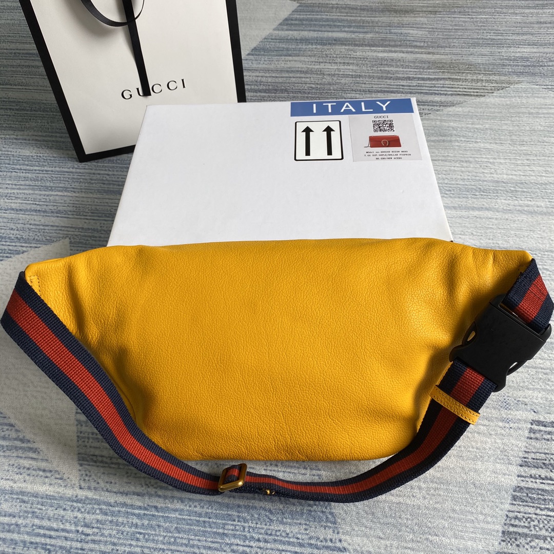GUCCI Gucci Print leather belt bag, 493869