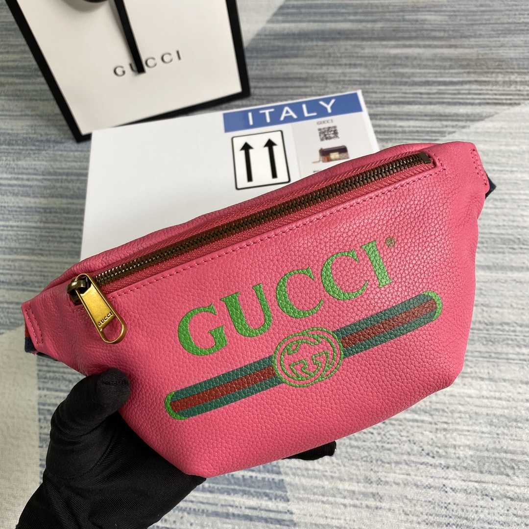 527792, Gucci Print small belt bag, GUCCI BAG