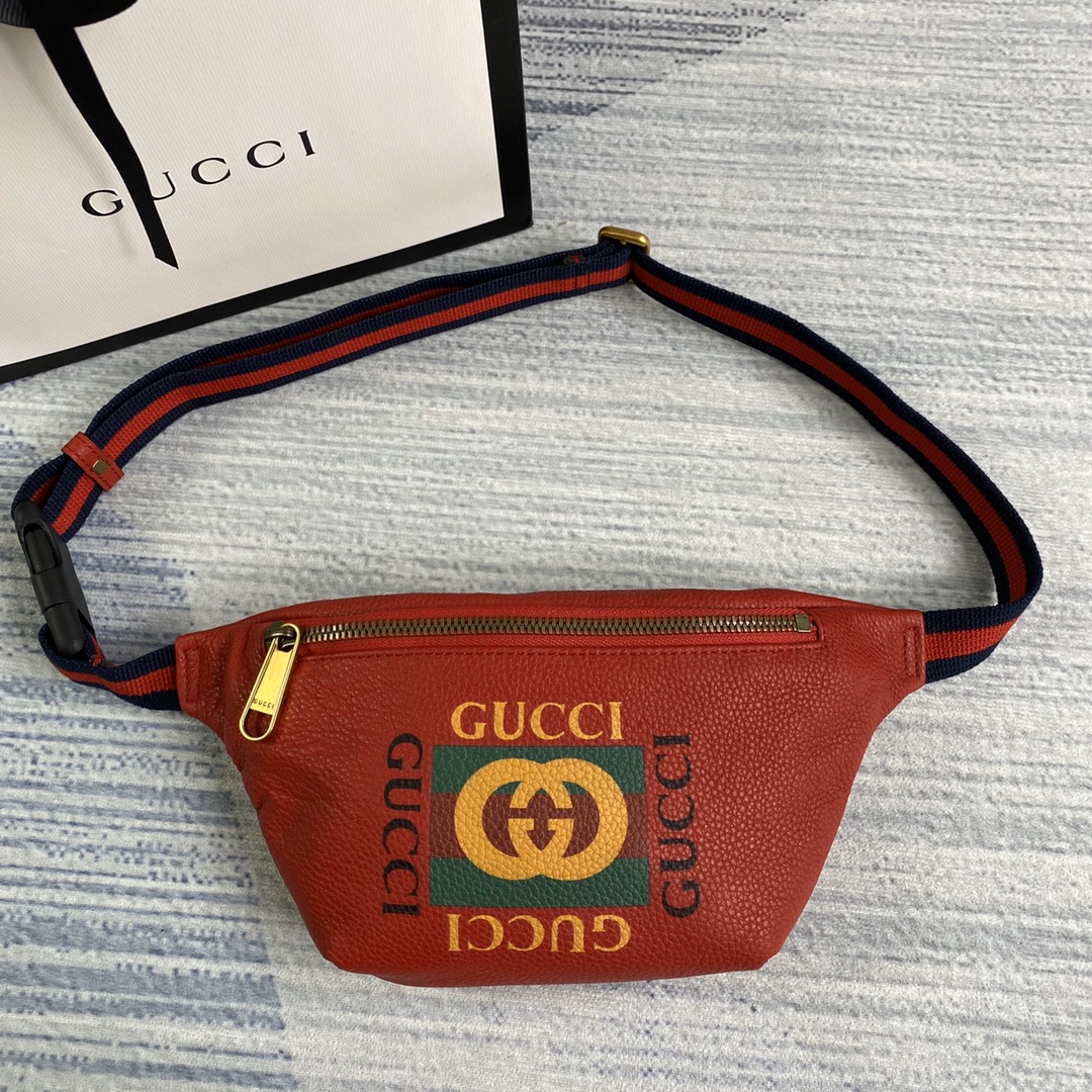 527792, Gucci Print small belt bag, GUCCI BAG