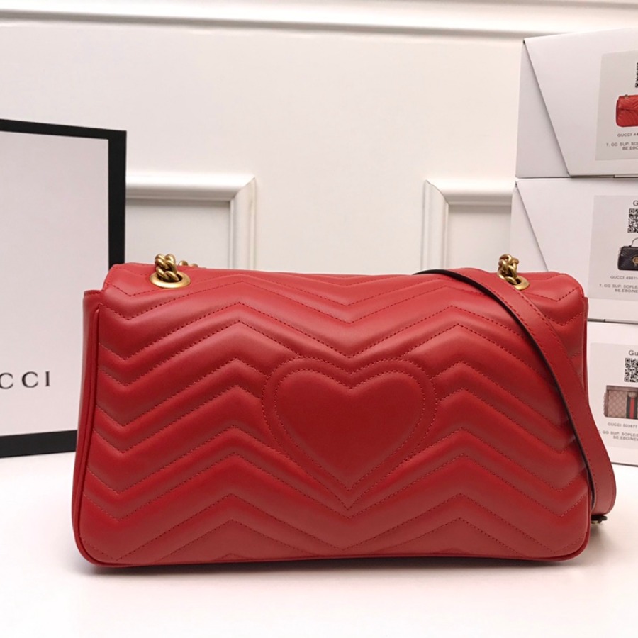443496 GG Marmont medium matelassé shoulder bag, GUCCI