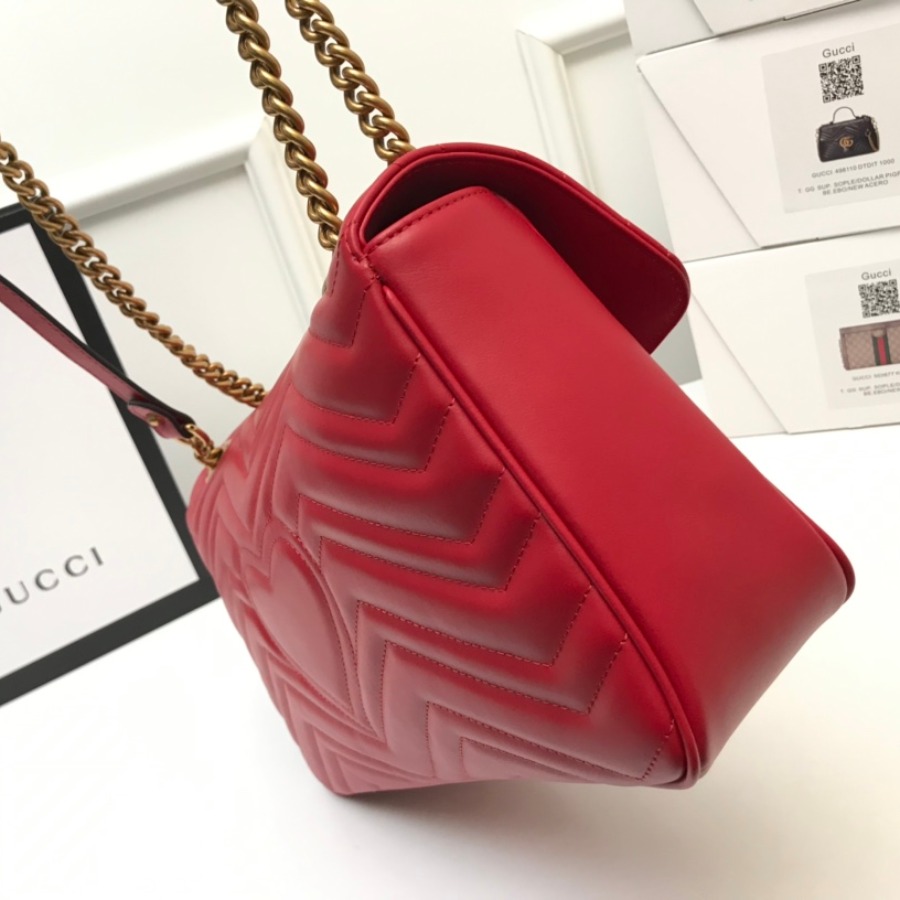 443496 GG Marmont medium matelassé shoulder bag, GUCCI