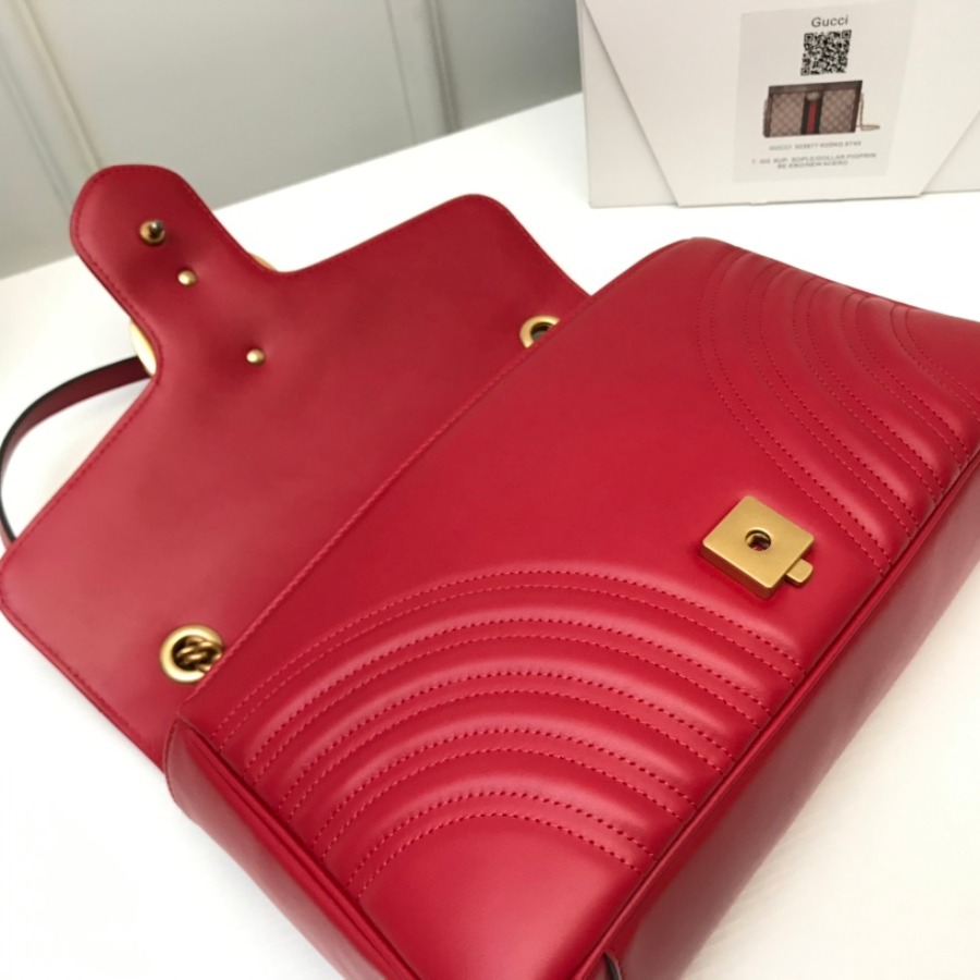 443496 GG Marmont medium matelassé shoulder bag, GUCCI
