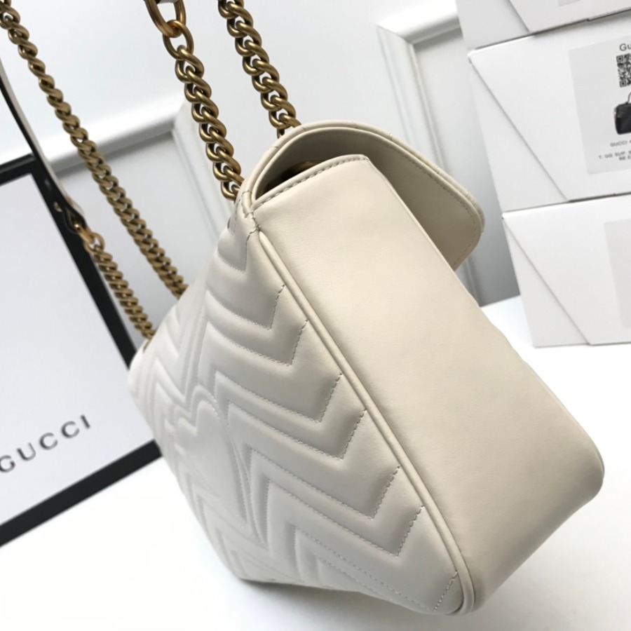 443496 GG Marmont medium matelassé shoulder bag, GUCCI