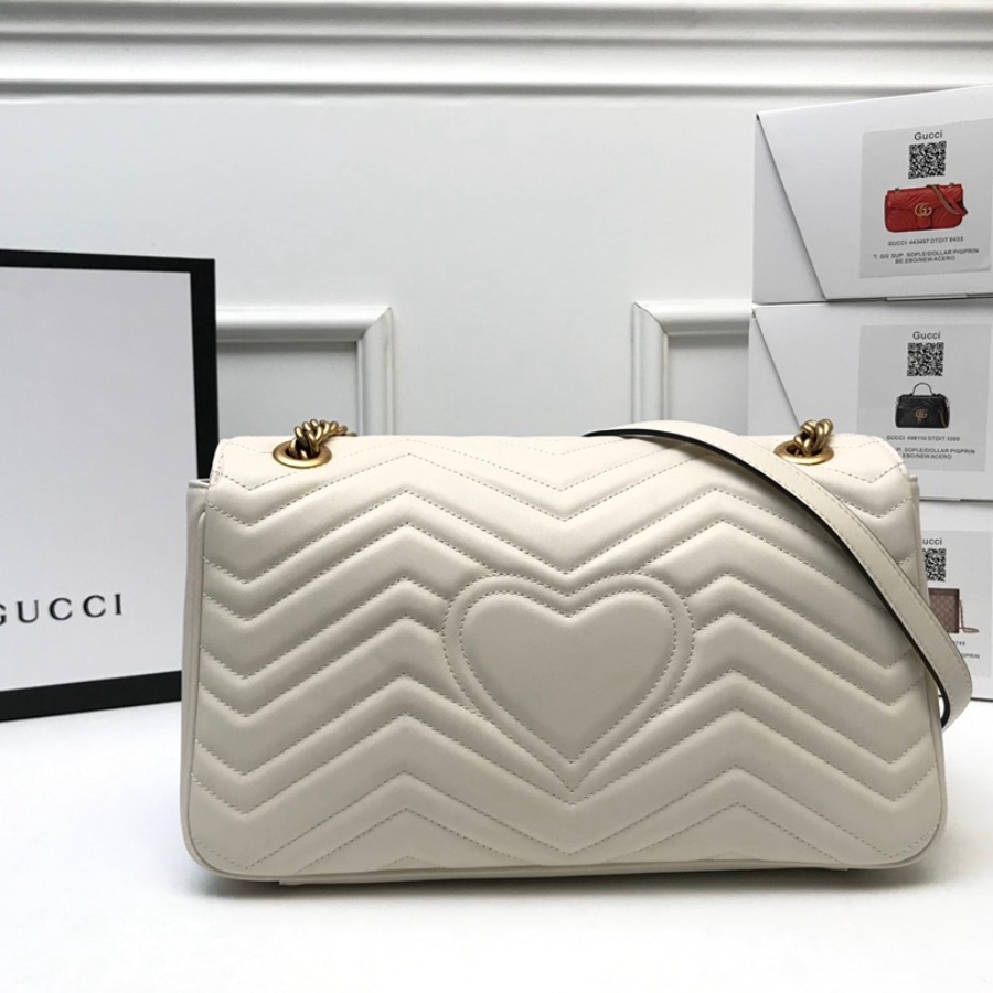 443496 GG Marmont medium matelassé shoulder bag, GUCCI