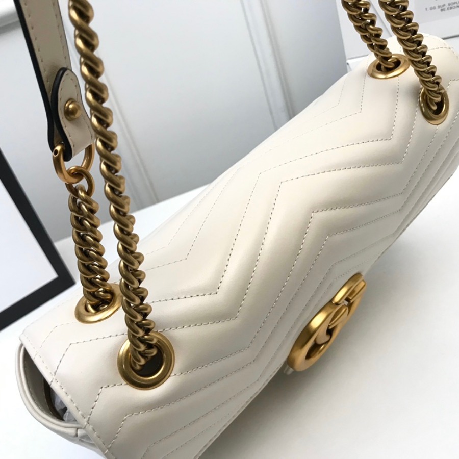 443496 GG Marmont medium matelassé shoulder bag, GUCCI
