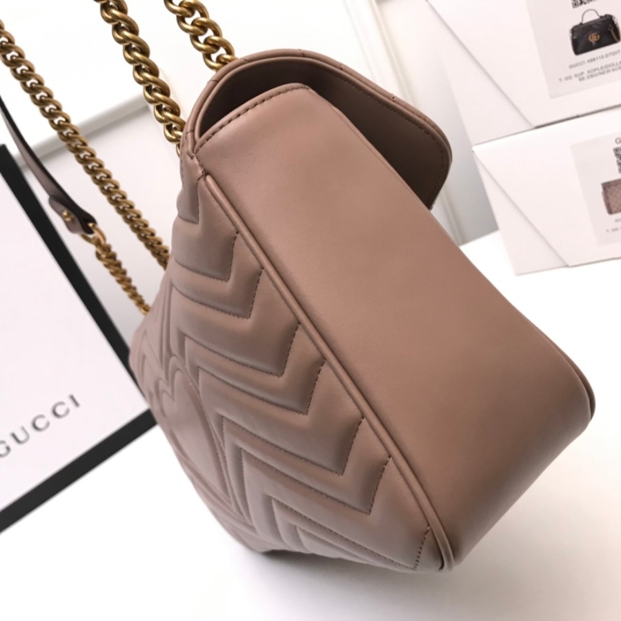 443496 GG Marmont medium matelassé shoulder bag, GUCCI
