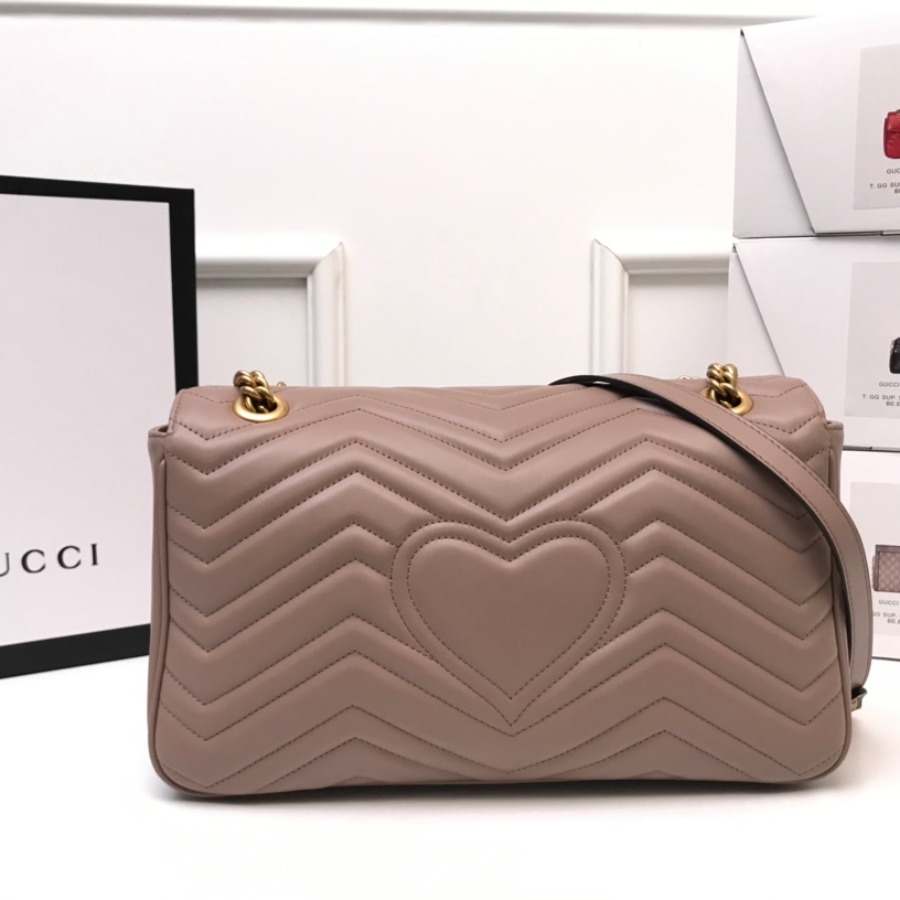 443496 GG Marmont medium matelassé shoulder bag, GUCCI