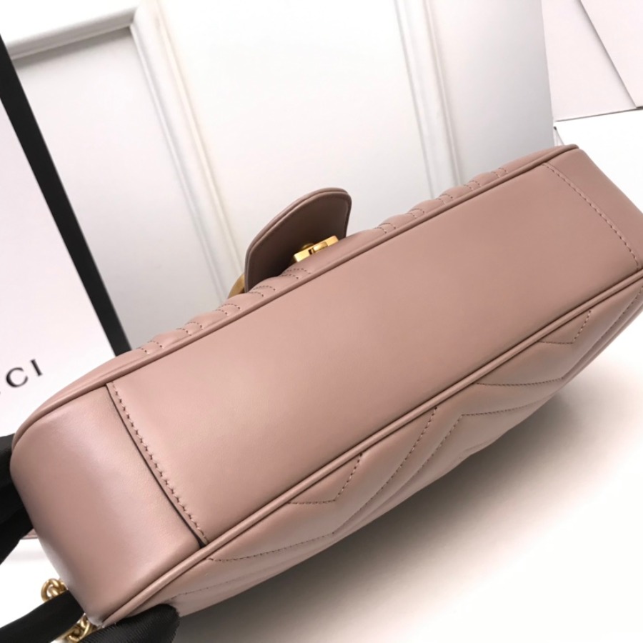 443496 GG Marmont medium matelassé shoulder bag, GUCCI