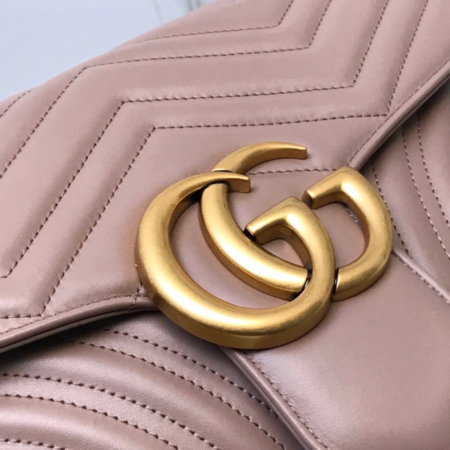 443496 GG Marmont medium matelassé shoulder bag, GUCCI