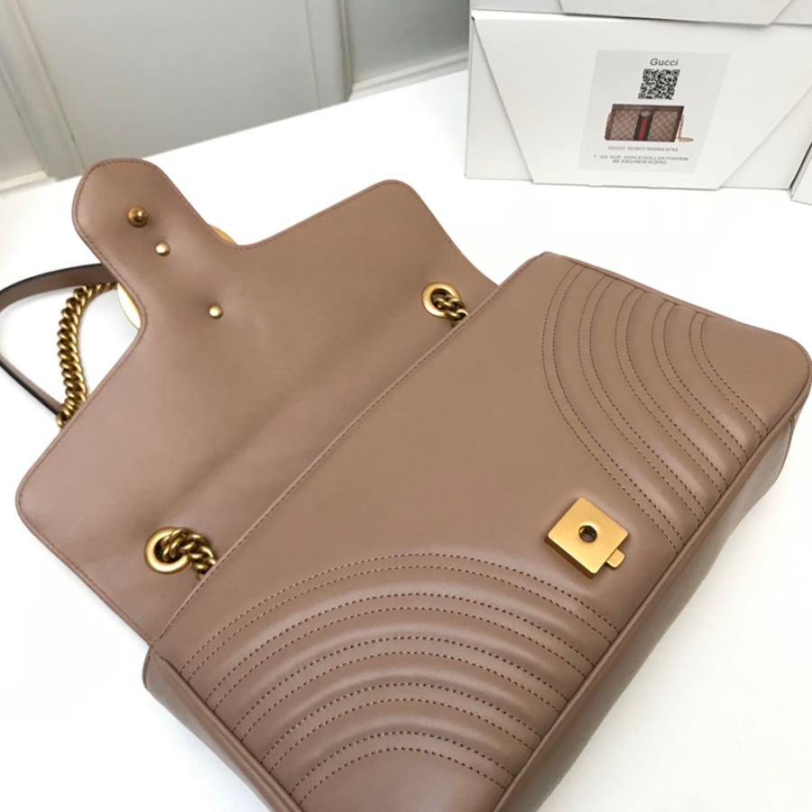 443496 GG Marmont medium matelassé shoulder bag, GUCCI