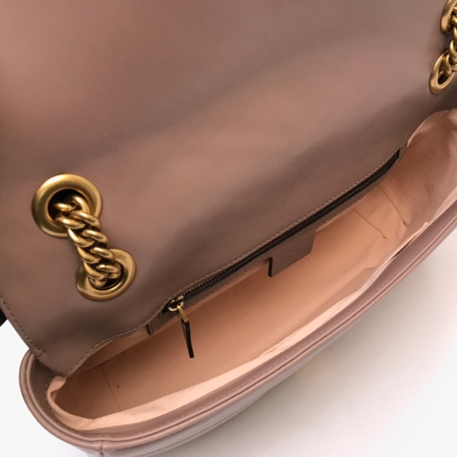 443496 GG Marmont medium matelassé shoulder bag, GUCCI