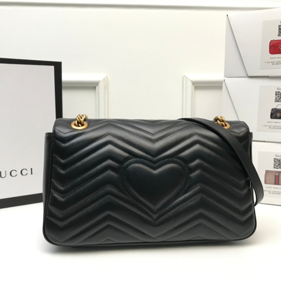 443496 GG Marmont medium matelassé shoulder bag, GUCCI