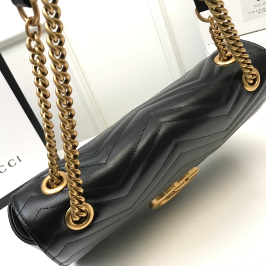 443496 GG Marmont medium matelassé shoulder bag, GUCCI