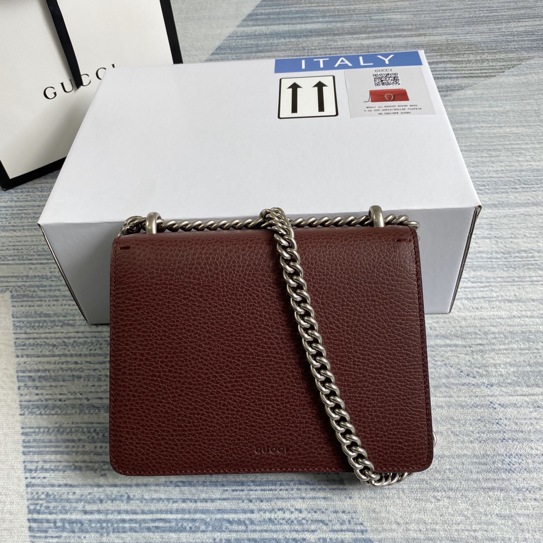 421970, Dionysus leather mini bag, GUCCI Chain Bags for Women