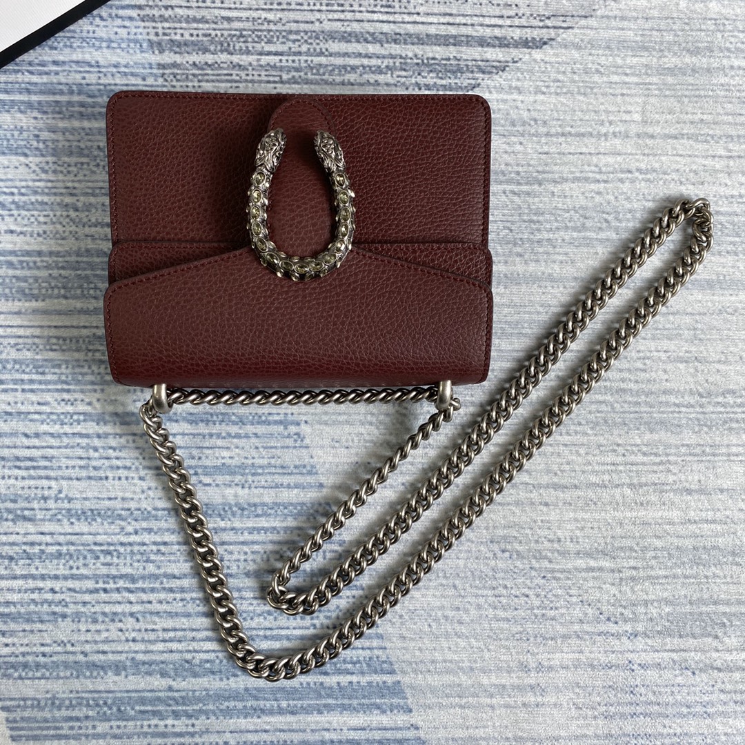 421970, Dionysus leather mini bag, GUCCI Chain Bags for Women