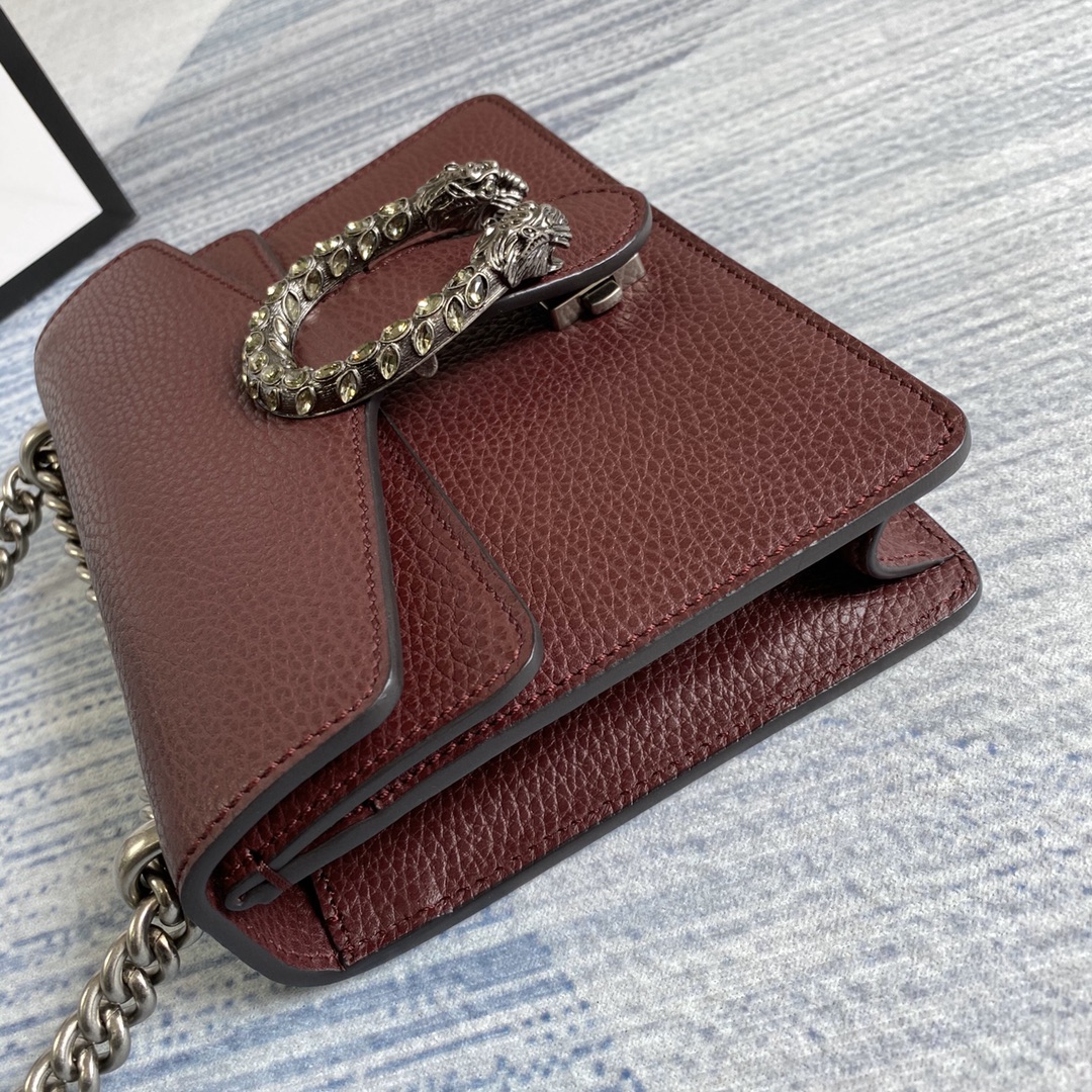 421970, Dionysus leather mini bag, GUCCI Chain Bags for Women
