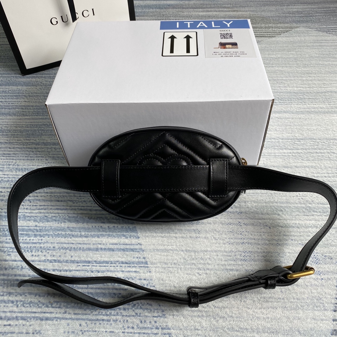 476434 GG Marmont matelassé leather belt bag