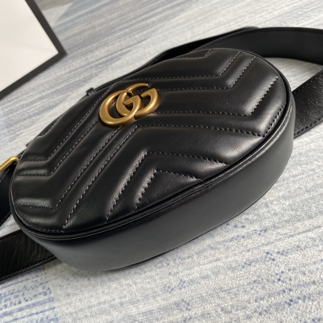 476434 GG Marmont matelassé leather belt bag