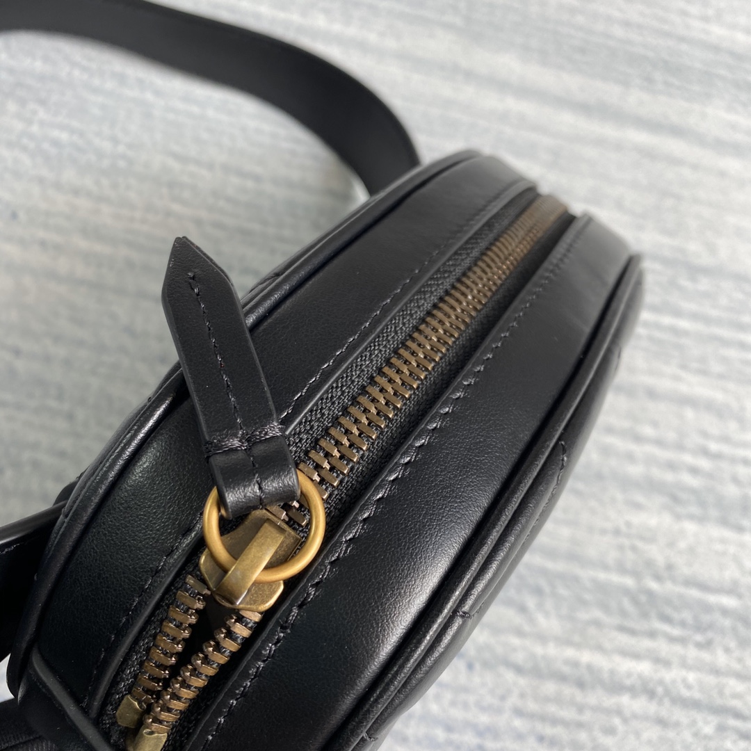 476434 GG Marmont matelassé leather belt bag