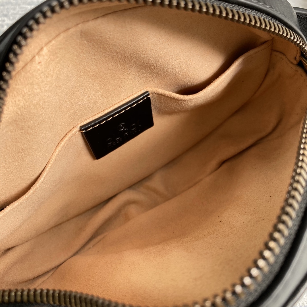 476434 GG Marmont matelassé leather belt bag