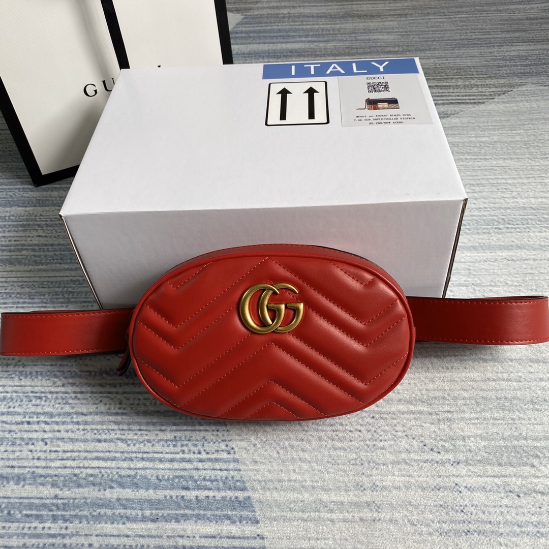 476434 GG Marmont matelassé leather belt bag