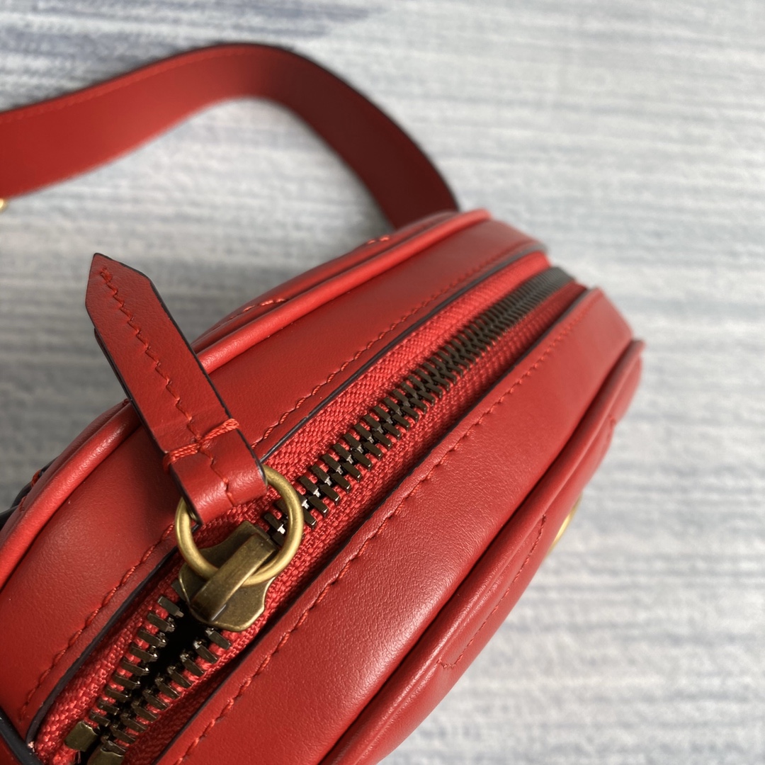 476434 GG Marmont matelassé leather belt bag