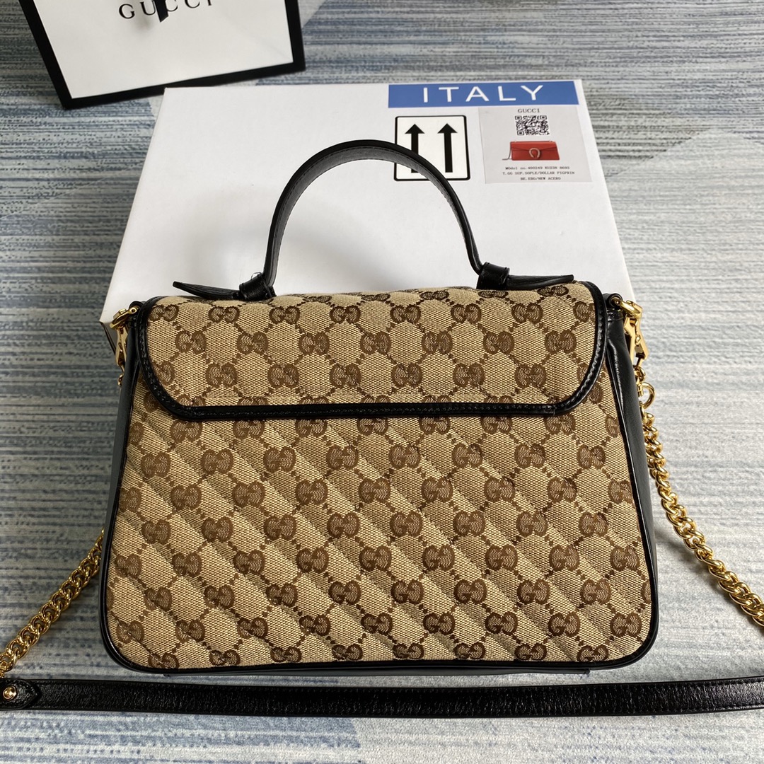 498110 GG Marmont small top handle bag, GUCCI Top Handle Bags for Women
